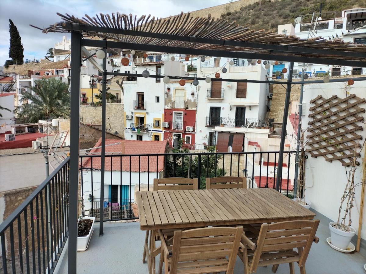 Private Terrace-Romantic-Sea, Castle Views-Central Alicante Dış mekan fotoğraf
