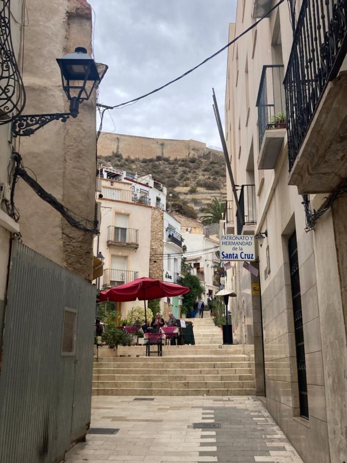 Private Terrace-Romantic-Sea, Castle Views-Central Alicante Dış mekan fotoğraf